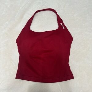 Crimson Red Dfyne Impact Halter Tank Top